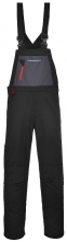 Montérkové nohavice TEXO SPORT s náprsenkou čierno/sivé veľkosť L