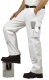 Montérkové nohavice BOLTON PAINTERS do pása biele veľkosť M