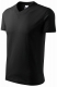 Tričko V-neck 160 bavlna priekrčník do „V“ krátky rukáv čierne