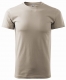 Tričko Malfini Basic 160 bavlnené krátky rukáv bezšvový strih trupu guľatý priekrčník silikónová úprava ľadovo sivé