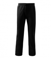 Nohavice Malfini COMFORT NEW BA/PES pohodlné pánske tepláky rovný strih elastický pás so šnúrkou čierne