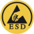 Symbol atestu ESD - kontrola a eliminace elektrostatického výboje - Stránka sa otvorí v novom okne