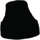 Pletená pracovná čiapka CERVA MESCOD tvar rohatka prehrnutý okraj čierna