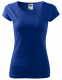 Tričko Pure 150 bavlnené dámske krátky rukáv okrúhly priekrčník vydriečené stredno modre