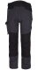 Nohavice PW WX3 do pásu PES/BA 280g strečový materiál trojité šitie prídavné vrecká sivo/čierne