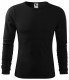 Tričko Malfini Fit-T LS pánske bavlna 160g dlhý rukáv okrúhly priekrčník čierne