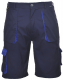 Montérkové krátke nohavice PW TEXO Contrast BA/PES mechove kapsy tmavomodré