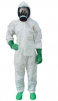 Kombinéza PartiGuard® Puntiform 65 g/m2 Typ 5 a 6 kapucňa krytý zips stiahnuté rukávy a nohavice biela