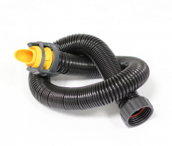 Hadica Multimask Flexible dýchací s nastavením prietoku pre ventilovaný dýchací štít čierna
