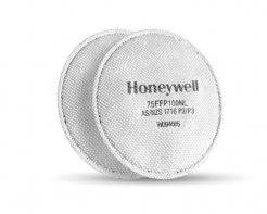 Filter Honeywell P3 pre rad dýchacích masiek a polomasiek 5500 a 7700 textilný proti prachu a časticiam so závitom biely