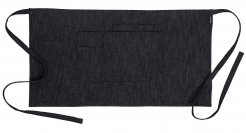 Zástera PW Gastro Canvas Bar do pása 100 % bavlna 5 vreciek zaväzovanie na šnúrky 71 x 38 cm džínsová tmavomodrá