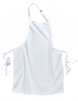 Zástera s náprsenkou Gastro Klasik polyester/bavlna 72 x 95 cm biela