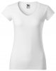 Tričko Malfini FIT V-Neck dámske vypasované priekrčník do V bavlna 180 g krátky rukáv biele