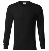 Tričko Rimeck Resist LS R05 bavlna 160 g okrúhly priekrčník dlhý rukáv s manžetou bočné švy čierne
