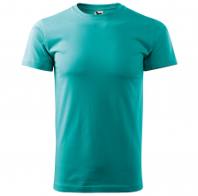 Tričko Malfini Basic 160 bavlnené krátky rukáv bezšvový strih trupu okrúhly priekrčník silikónová úprava emerald zelené