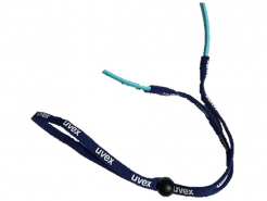 Pásik na upevnenie okuliarov UVEX nasúvací gumový na koncovky bez duo-flex nastaviteľný modrý
