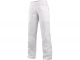 Nohavice CXS DARJA LITE dámske do pása bavlnené plátno 145 g/m2 vsadené vrecká bočné zapínanie biele