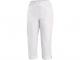 Nohavice CXS AMY dámske do pása 3/4 dĺžka s elastanom šikmé vsadené vrecká pružný pás so šnúrkou biele
