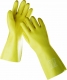 Rukavice DG STANDARD máčané v PVC 35 cm žlté 