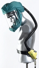 Kukla dýchacia SCOTT TORNADO T-3 celotvárový ventilovaný štít zelený