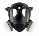 Celotvárová dýchacia maska Honeywell OPTIFIT TWIN 2 filtrový bajonetový systém silikónová lícnica bez filtrov čierna