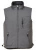 Vesta PW RS Ripstop PES/fleece nepremokavý záter z PVC obojstranná odolná voči vode a vetru sivo/čierna