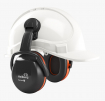 Mušľové chrániče sluchu Hellberg SECURE 3C na prilbu SNR 31 výškovo nastaviteľné čierno/oranžové