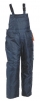 Nohavice TITAN s náprsenkou zateplené pružné traky modré veľkosť XXL