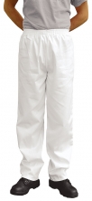 Nohavice BAKER Fortis Plus elastický pás vrecká biele veľkosť XL