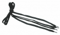 Šnúrky CXS TAHI do topánok ploché dĺžka 110 cm pre členkovú obuv čierne