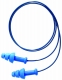 Tlmiace zátky HOWARD Leight SmartFit DT mäkký plast detekčný cvoček jednotlivo balené v sáčku spojené vláknom modré