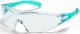 Okuliare UVEX X-ONE Supravision Sapphire svetlomodré straničky nepoškriabateľné ochrana proti UV žiareniu číre
