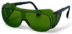 Okuliare UVEX INFRADUR Plus zváračské čierne straničky Duo-Flex clona 5 zelený