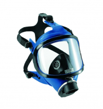 Celotvárová dýchacia maska X-plore® 6570 1 filtrový skrutkovací systém RD 40 silikónová lícnica modrá