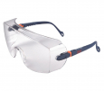Okuliare 3M 2800 neškriabavé cez okuliare šedo/oranžové nastaviteľné straničky mäkké koncovky číre