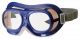 Okuliare B-B 19 uzavreté s gumičkou modré polykarbonátové číre
