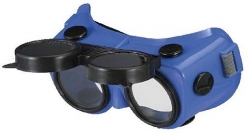 Okuliare B-V 24 zváračské odklápacie modré