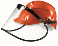 Ochranný tvárový štít UVEX 540 x 195 mm vrátane držiaka na prilbu (bez prilby) dielektrický nezahmlievajúci sa číry