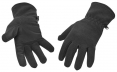 Rukavice PW FLEECE zosilnené v dlani polyesterom pružne stiahnuté na zápästí spona na zopnutie do páru čierne