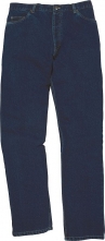 Nohavice DELTA DALLAS dámske pás 100% bavlna rovný džínsový vrecká na páse a na zadku strih tmavomodrý denim