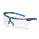 Okuliare UVEX i-3 Supravision Sapphire stráničky antracit/modré obojstranne odolné proti poškriabaniu číre