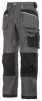 Profesionálne pracovné nohavice SNICKERS DuraTwill do pása šedo/čierne veľkosť 500