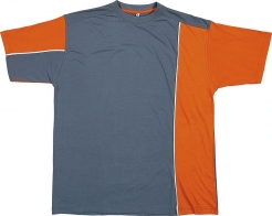 Tričko Mach 2 krátky rukáv oranžovo/sivé veľkosť XL