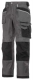 Profesionálne pracovné nohavice SNICKERS DuraTwill do pása šedo/čierne veľkosť 54