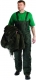 Nohavice TITAN s náprsenkou zateplené pružné traky zelené veľkosť XXL