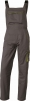 Montérkové nohavice DELTA PLUS MACH 6 Panostyle s trakmi PES/bavlna rovný strih pruženka v páse a na šlích sivo/zelene