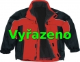 Bunda ALBATROS zateplená športový strih červeno/čierna veľkosť XL