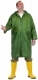 Plášť Cerva CETUS s kapucňou PES/PVC raglánové rukávy trojštvrťový vodoodolný zelený