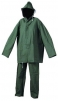 Oblek Cerva HYDRA PVC blúza s kapucňou na zips a nohavice do pásu zelený