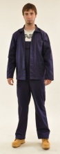 Montérkový komplet STANDARD blúza a nohavice s náprsenkou tmavomodrý veľkosť 54